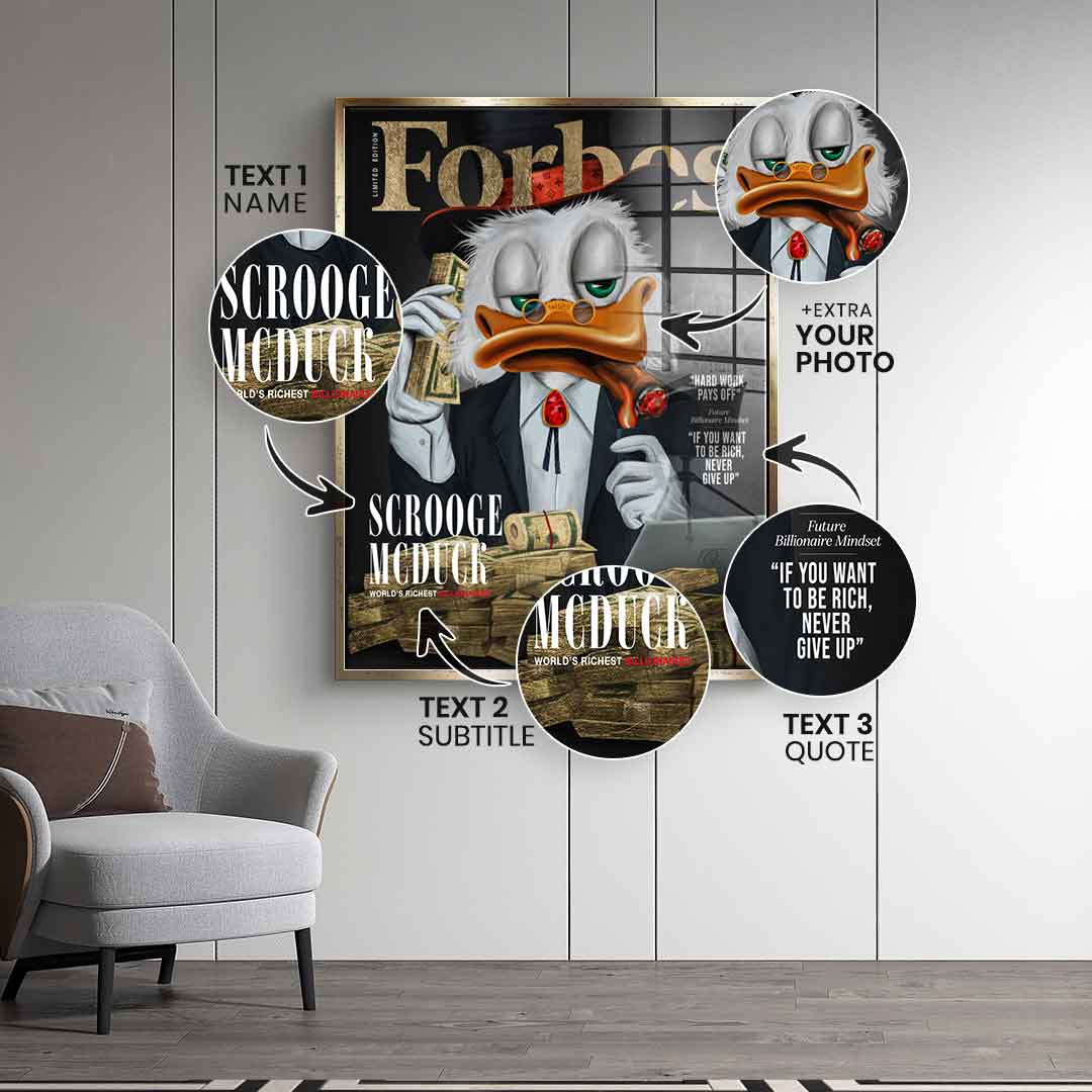 Personalisierbar Billionaire Duck - Blattgold