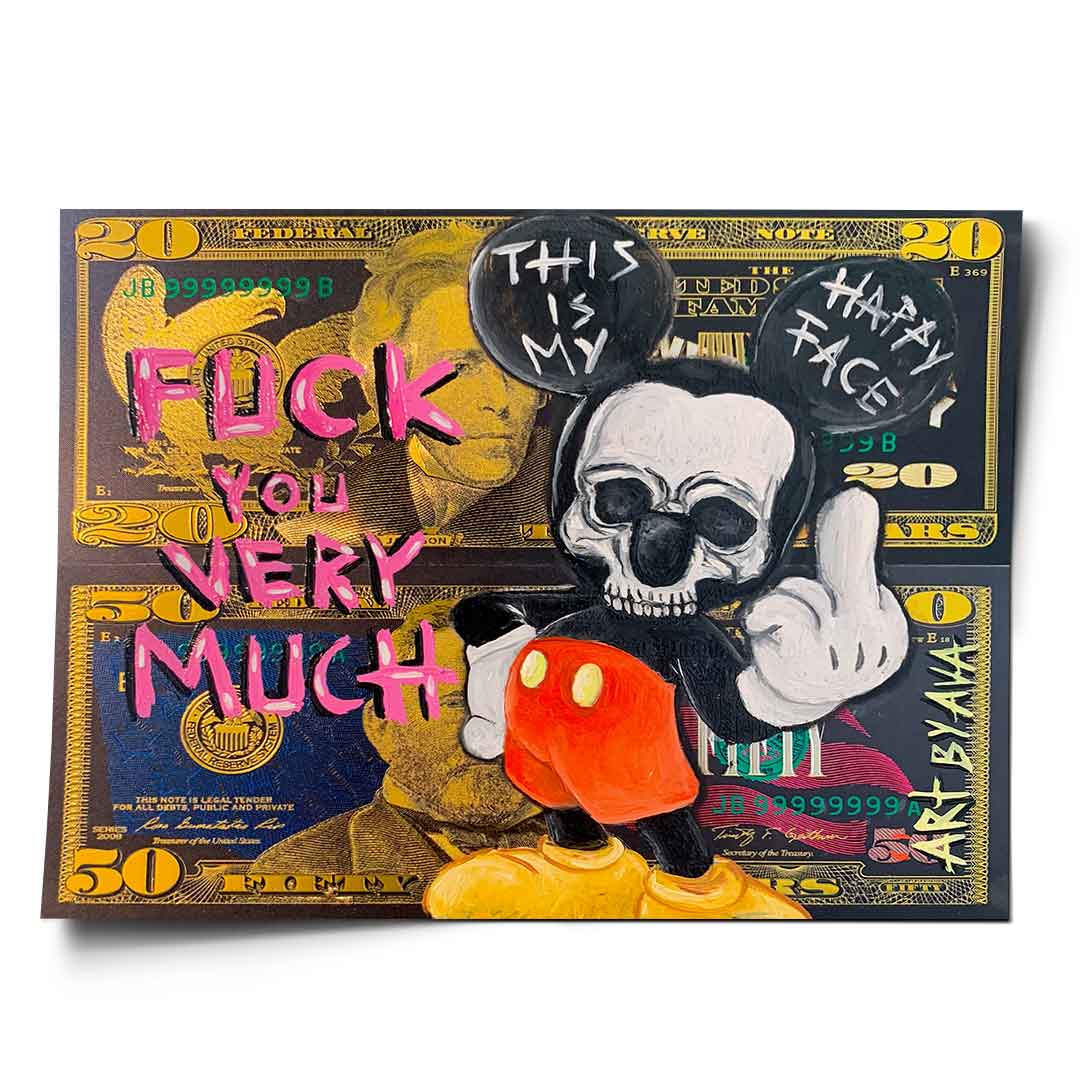 Badass Comic Mouse - Poster