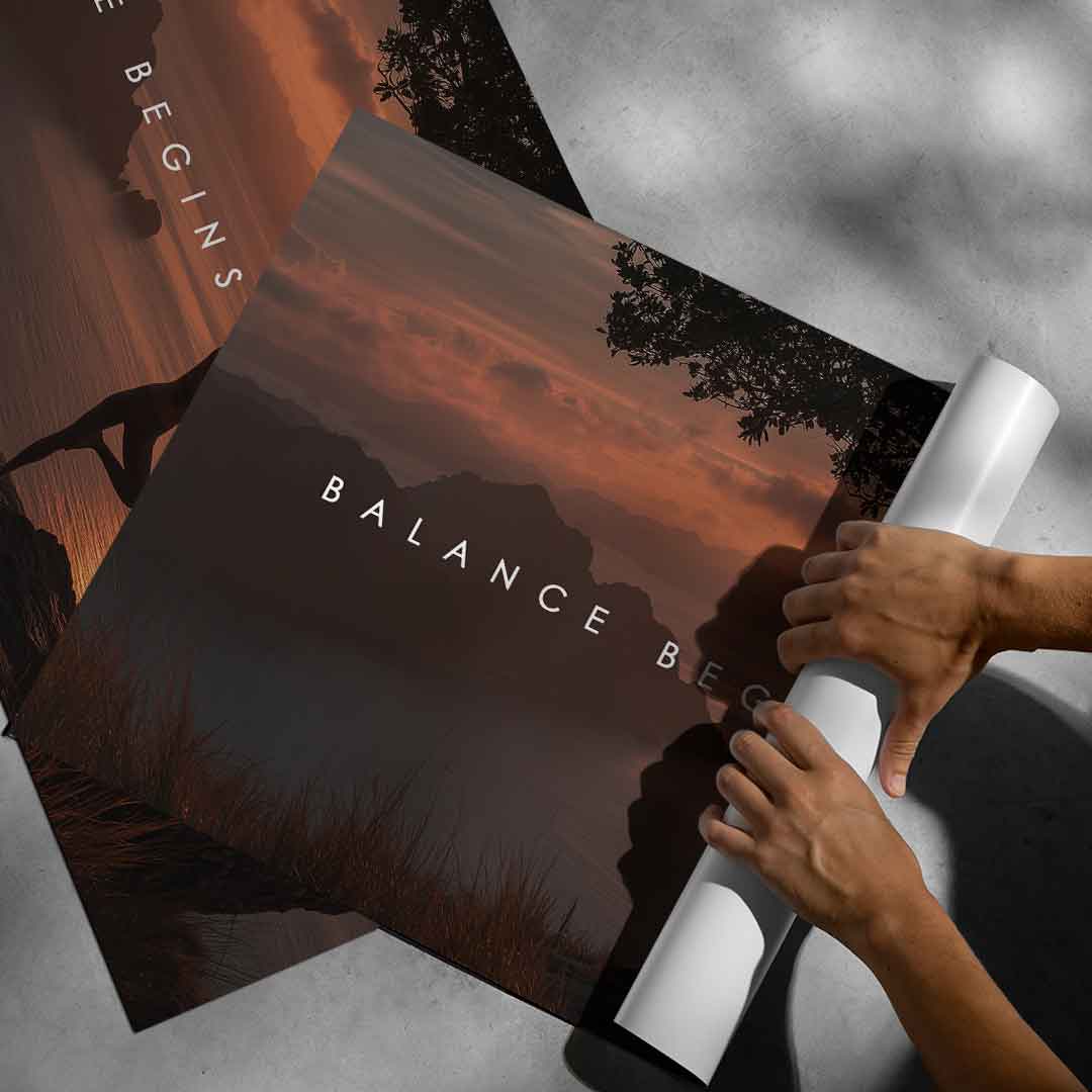 Balance Begins Within - Poster