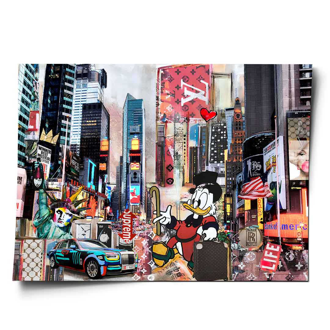 Scrooge McDuck in New York City - Poster