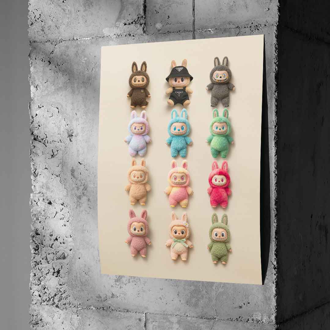 Flat Labubu Collection - Posters