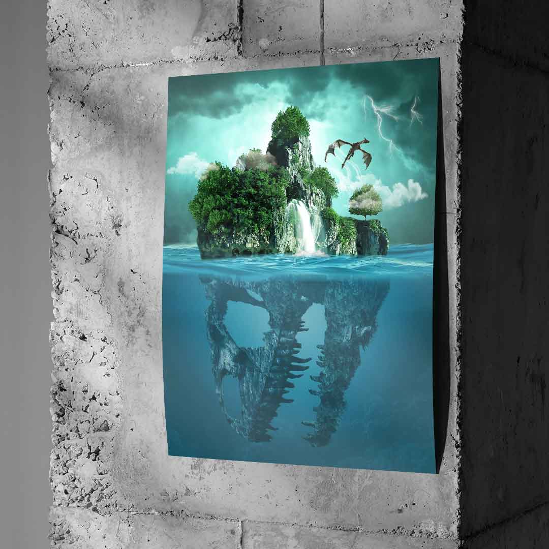 Island With Two Faces - Poster