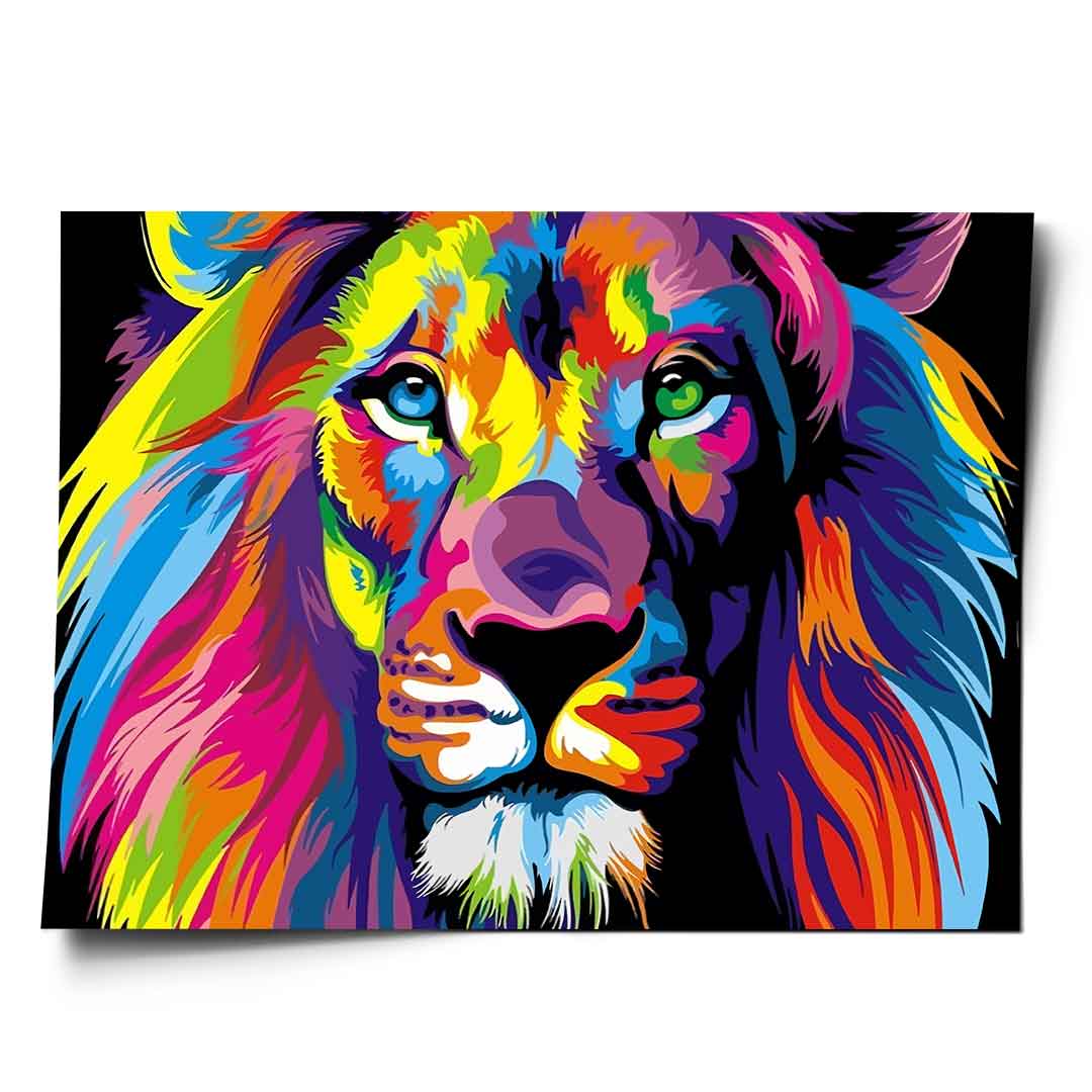 Neon Lion - Poster