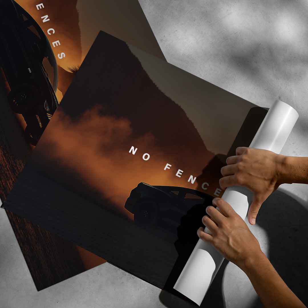 No Fences, No Fear ( Ford Mustang ) - Poster