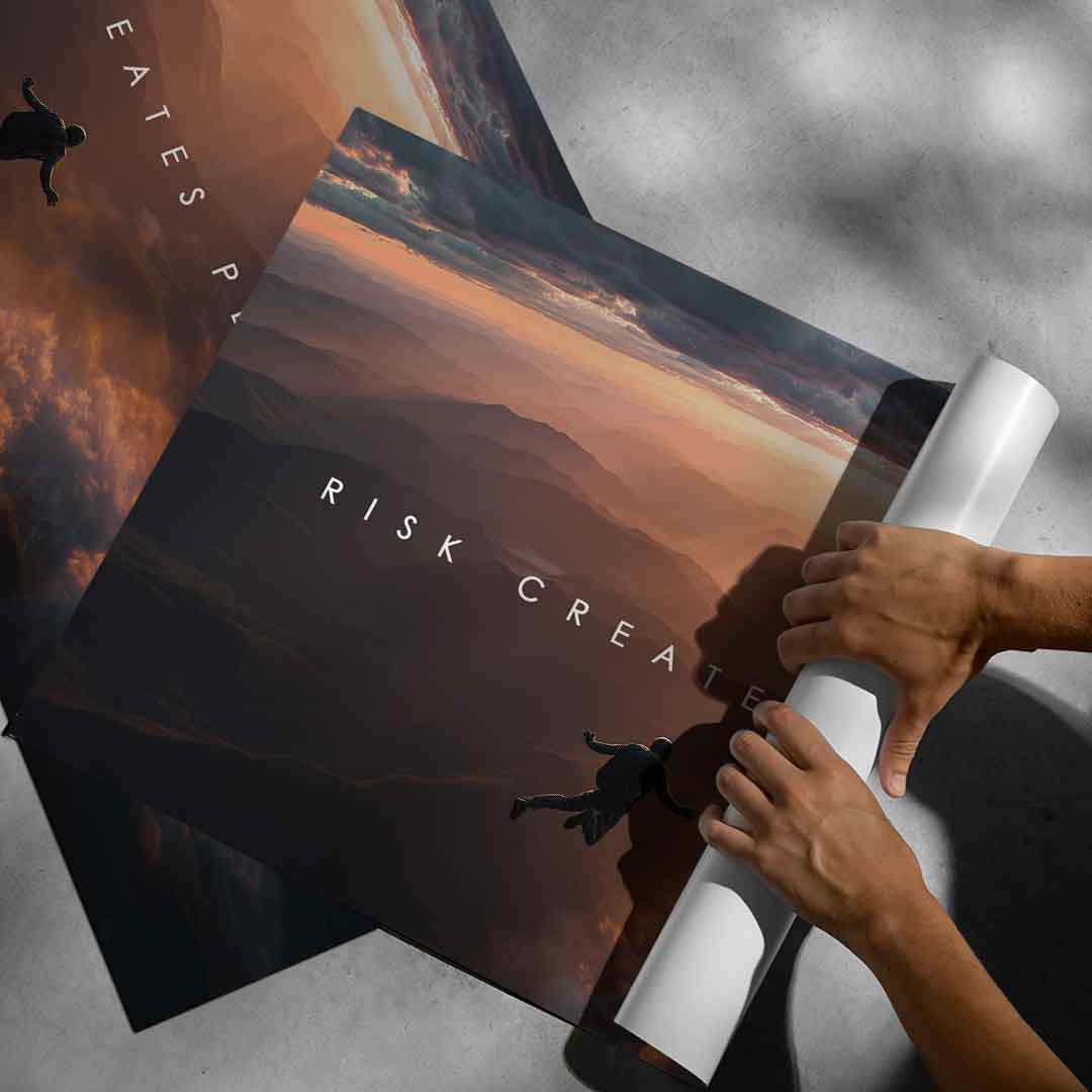 Risk Creates Perspective - Poster