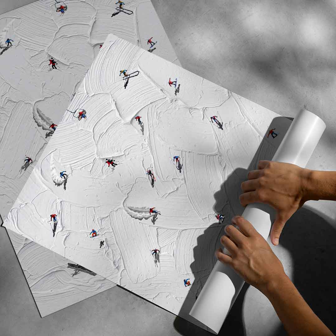 Skis or snowboard - Poster