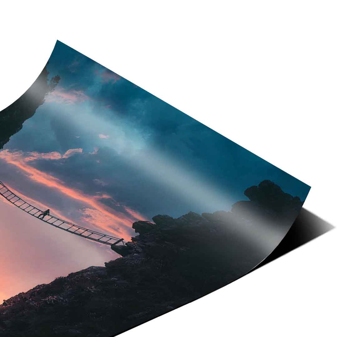 Sonnenuntergang Kluft - Poster