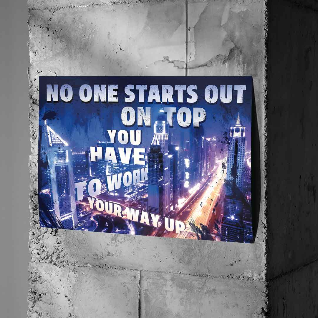 Work your way up - poster