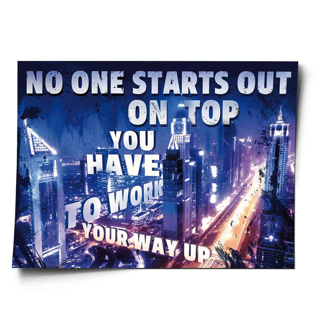 Work your way up - poster