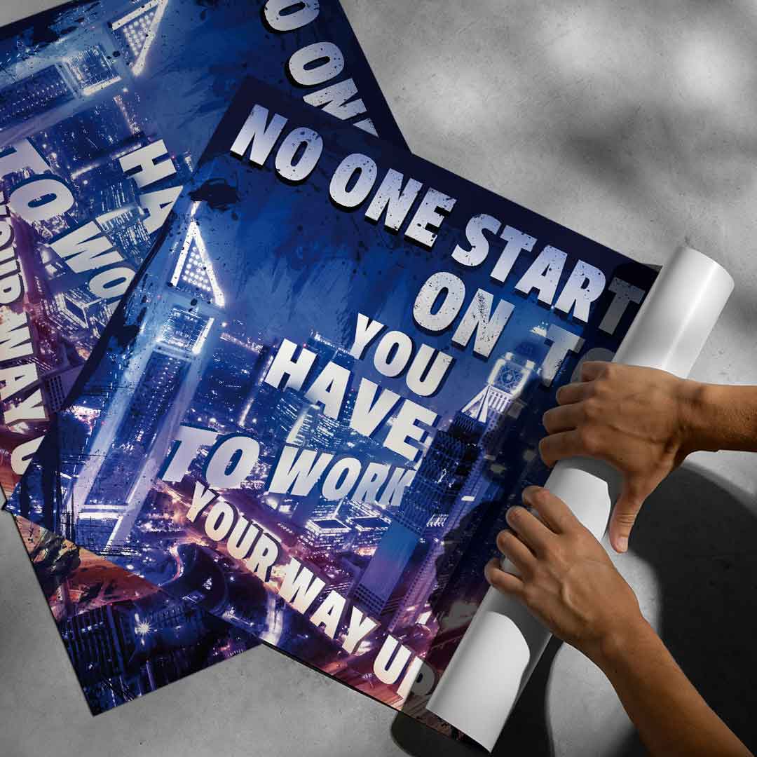 Work your way up - poster