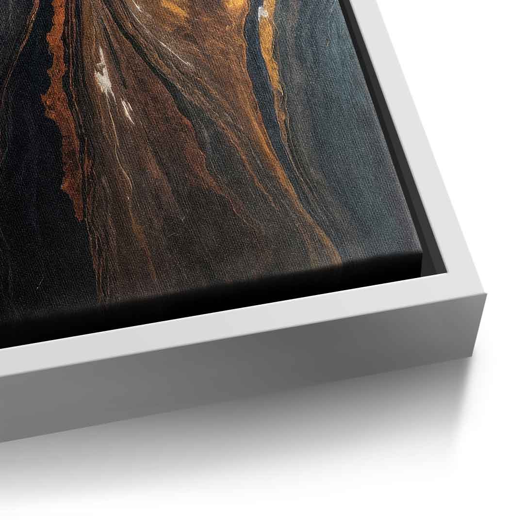 Golden Tones in Dark Stone