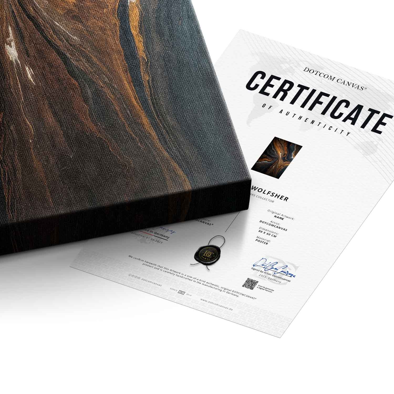 Golden Tones in Dark Stone