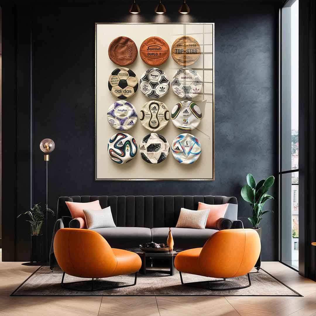 Flat World Cup Ball collection - Acrylic glass