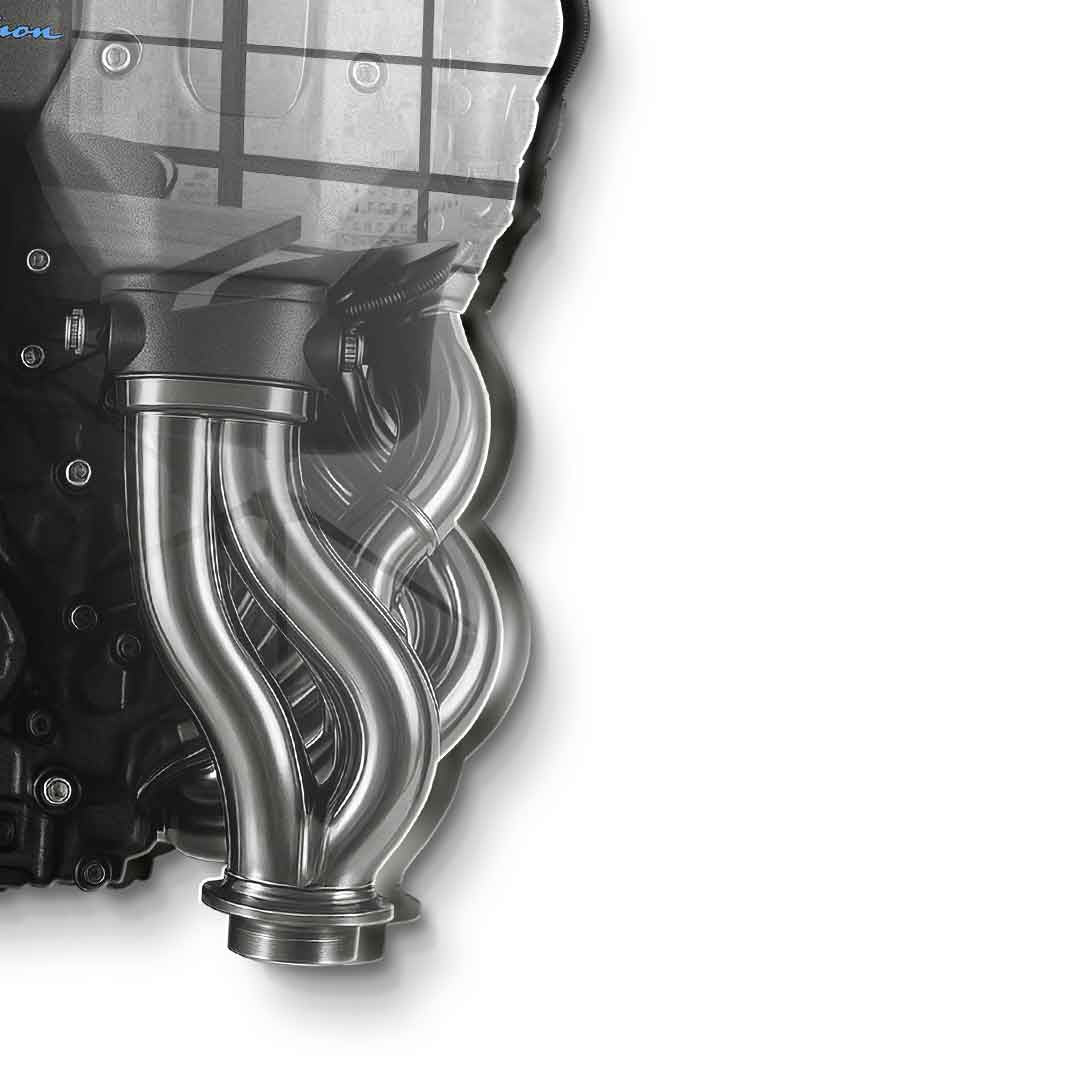 Wall sculpture Bugatti Engine - Acrylic glass