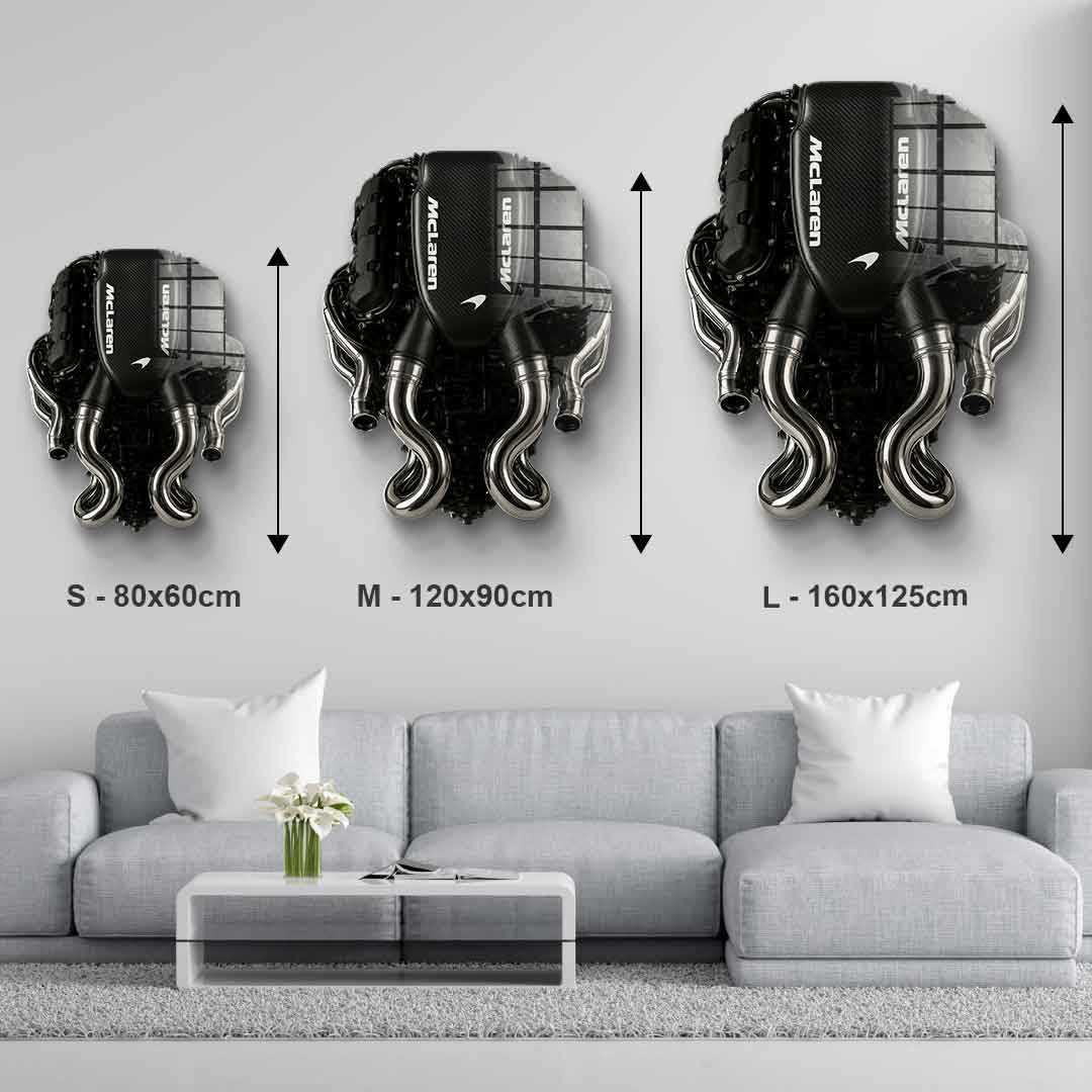 Wandskulptur Maclaren Engine - Acrylglas