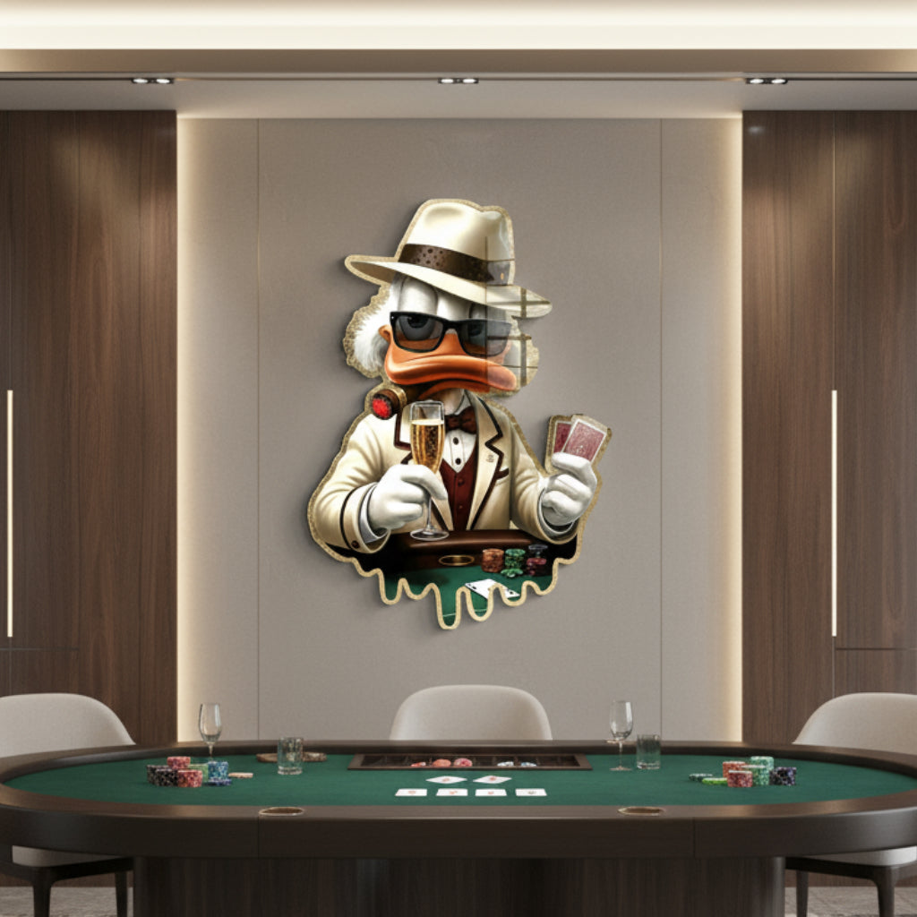 Wandskulptur Poker Night - Acrylglas