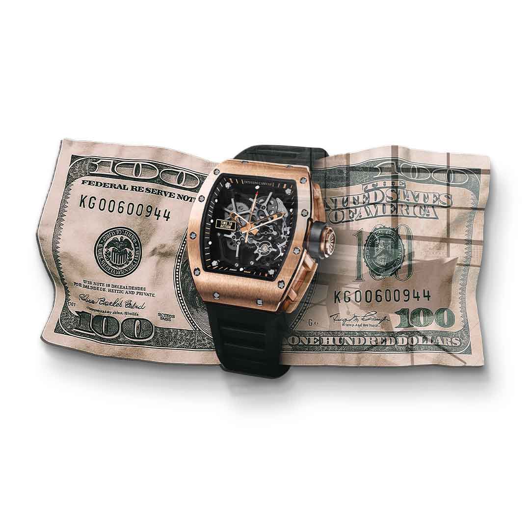 Wandskulptur Time to Action - Acrylglas