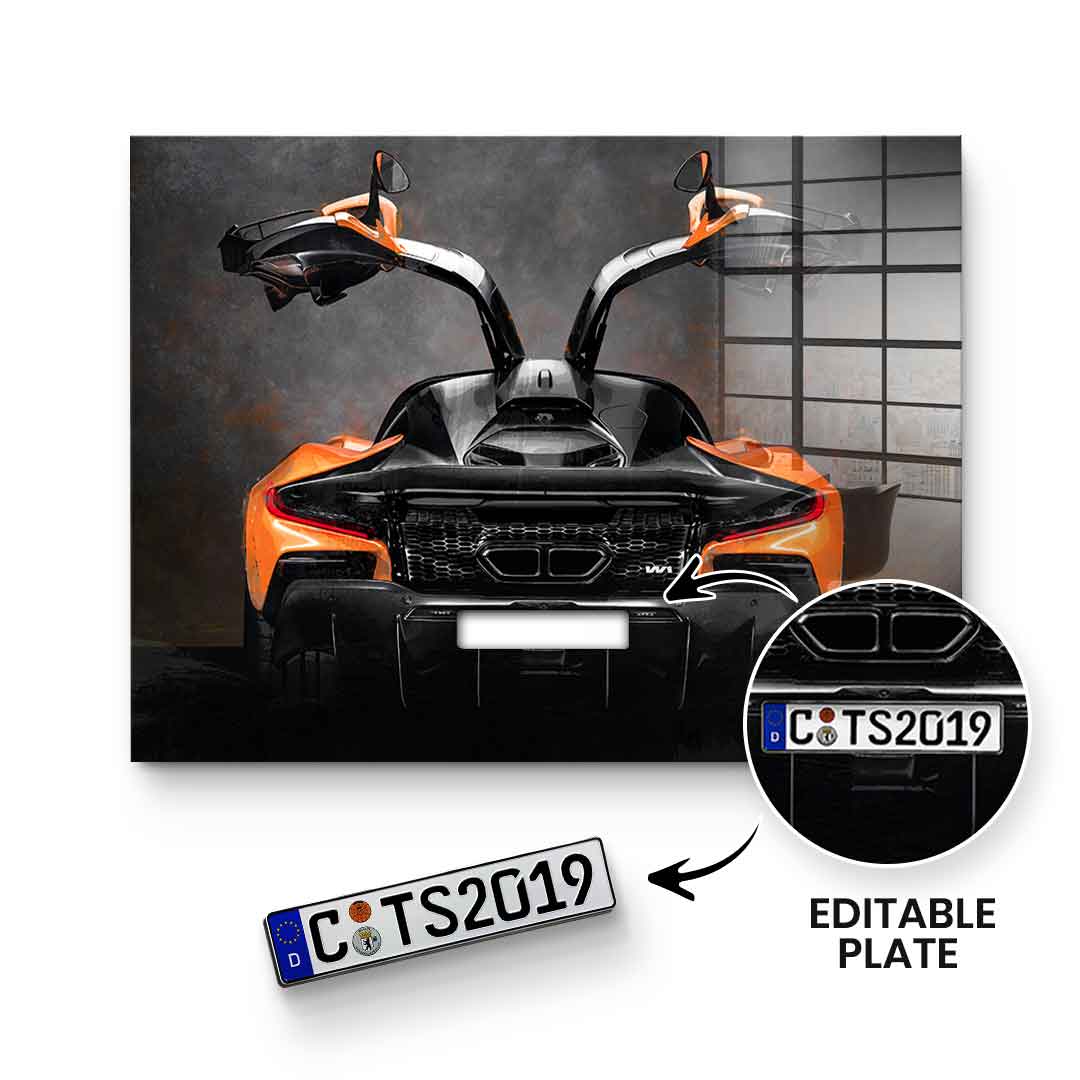 McLaren Backside - Acrylic glass - customizable