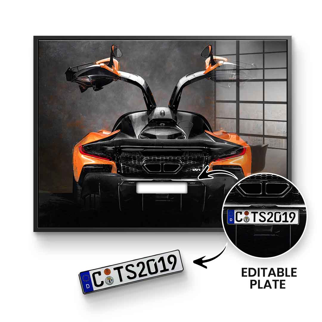 McLaren Backside - Acrylic glass - customizable