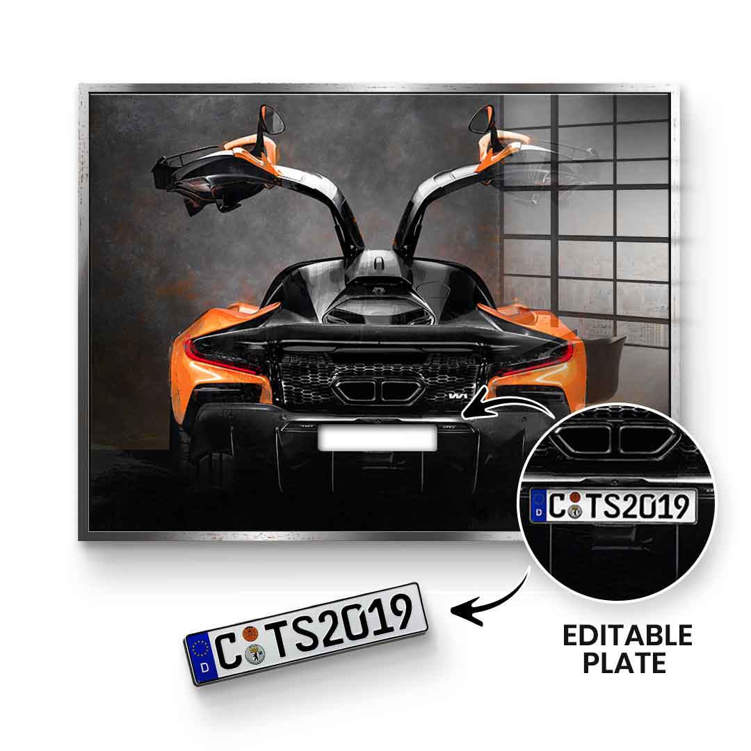 McLaren Backside - Acrylic glass - customizable
