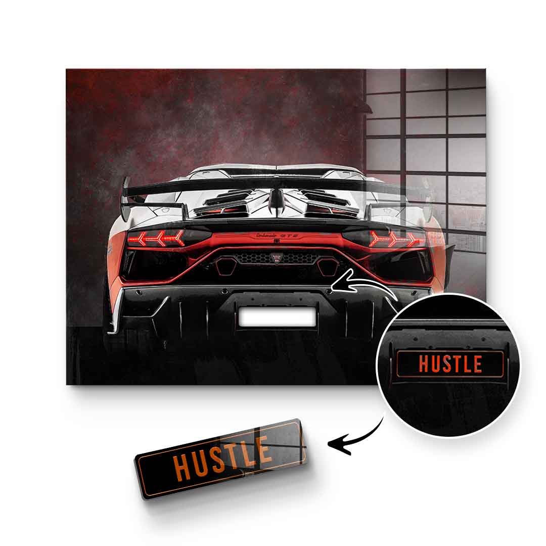 Lambo Backside - Acrylic glass