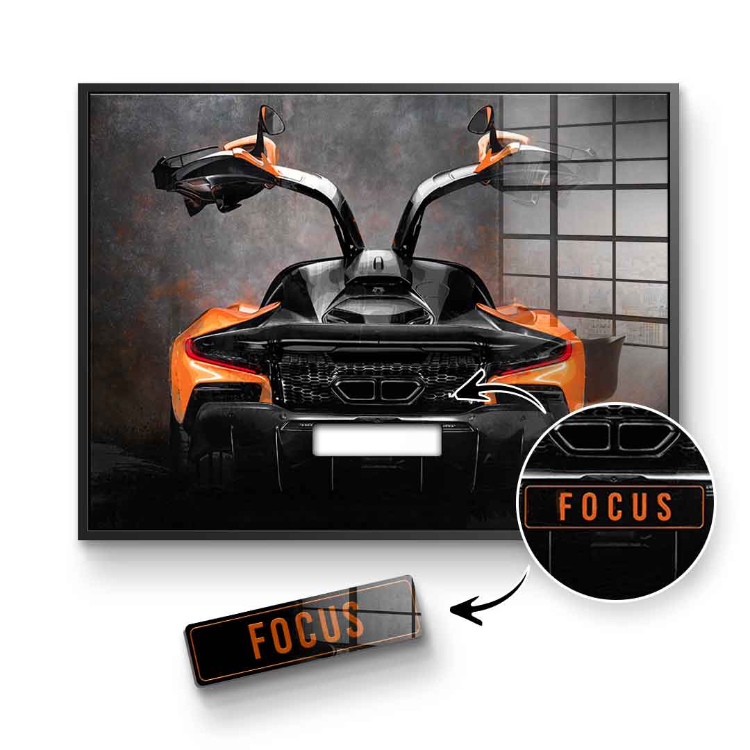 McLaren Backside - Acrylic glass