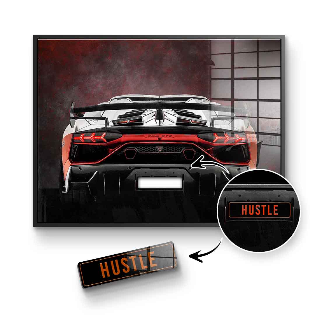 Lambo Backside - Acrylic glass