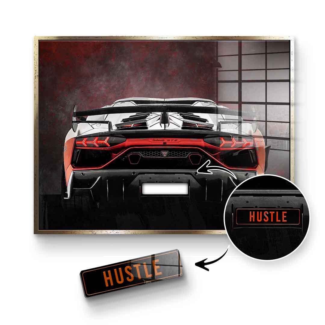 Lambo Backside - Acrylic glass