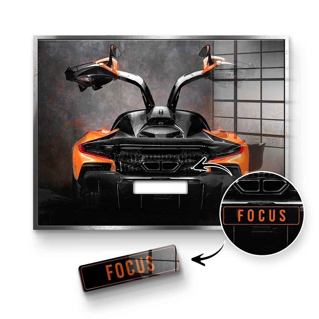 McLaren Backside - Acrylic glass