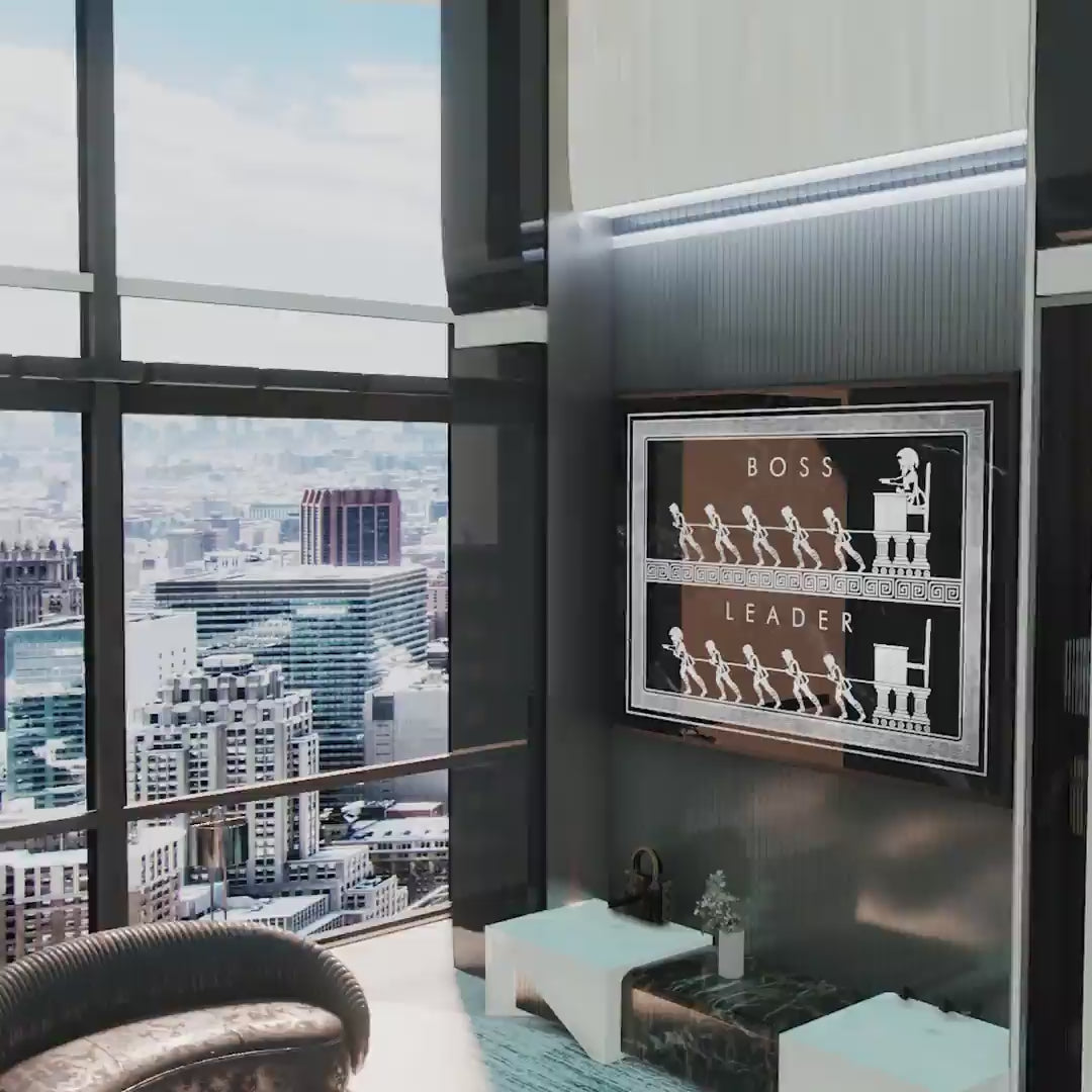 Load video: Be a leader - Acrylic glass