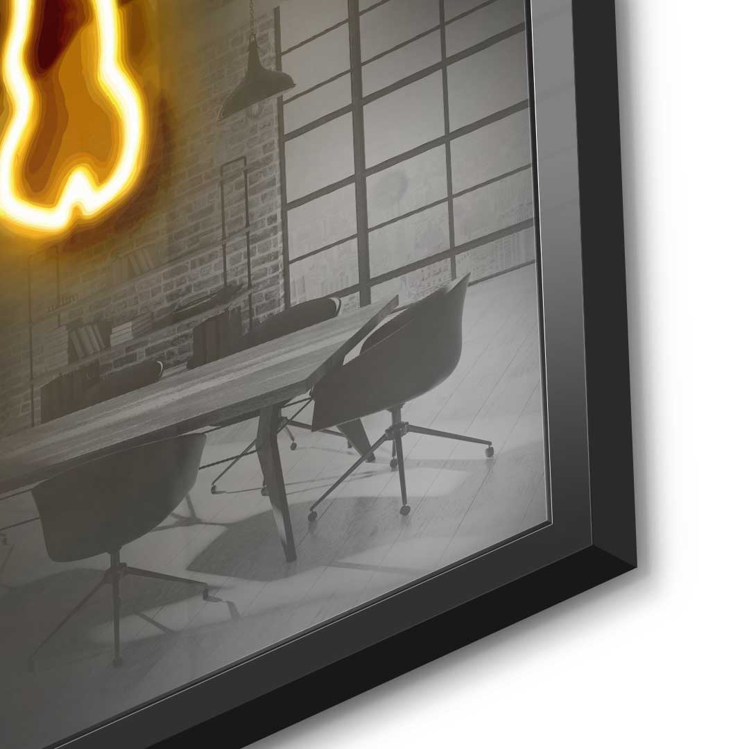 Neon Bull - Acrylglas