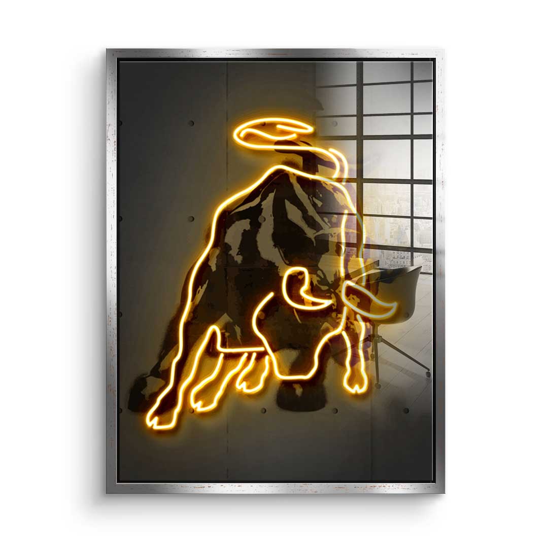 Neon Bull - Acrylglas