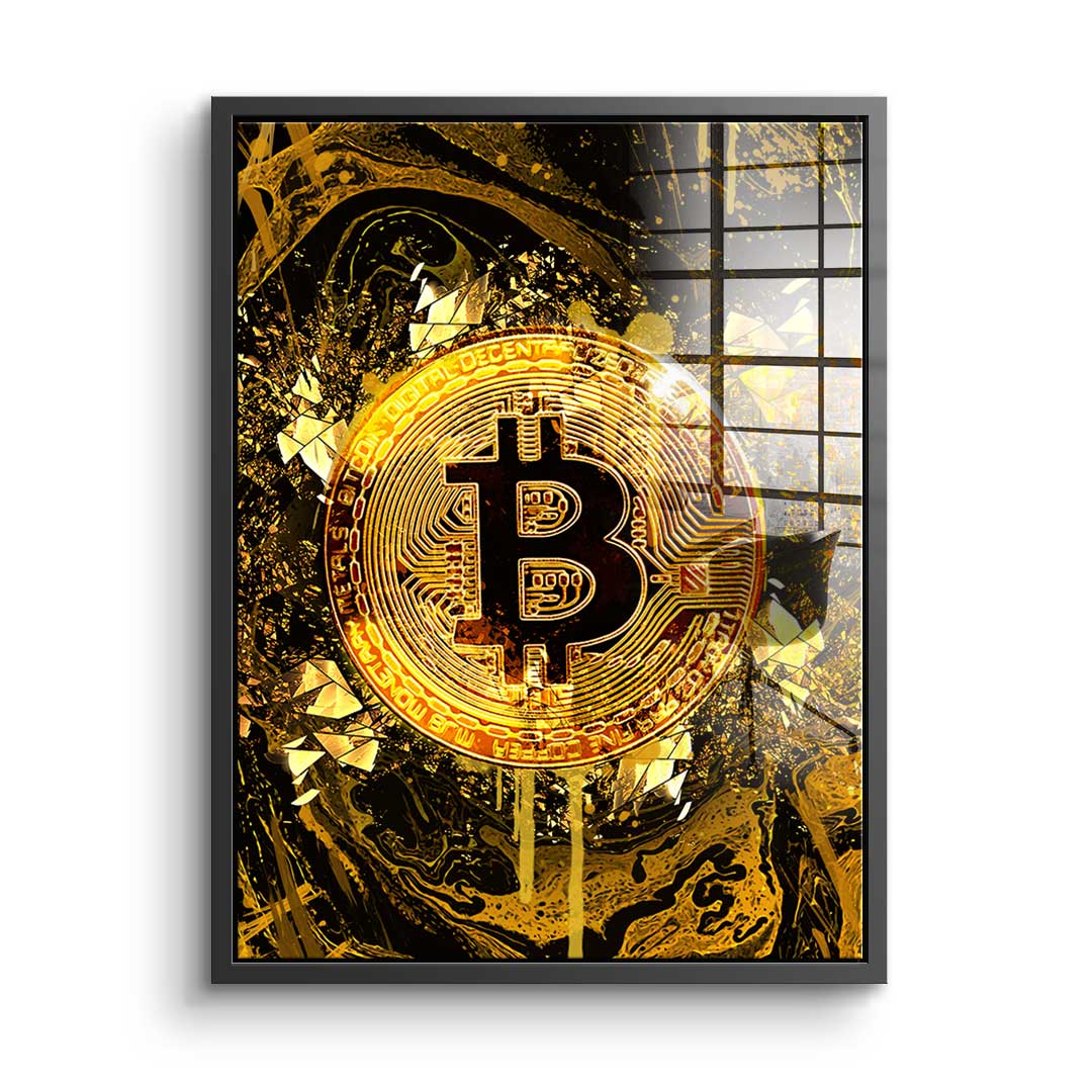 Goldrush Bitcoin - Acrylglas