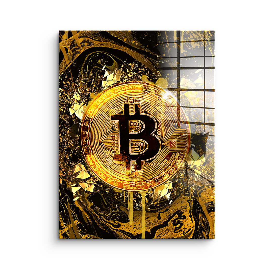 Goldrush Bitcoin - Acrylglas