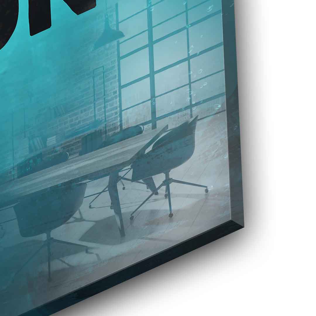 Mindset is everything #Goldfisch - Acrylglas