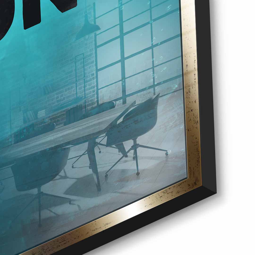 Mindset is everything #Goldfisch - Acrylglas