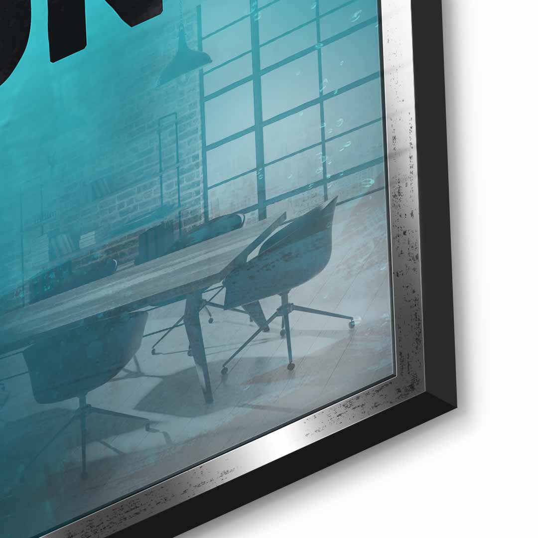 Mindset is everything #Goldfisch - Acrylglas