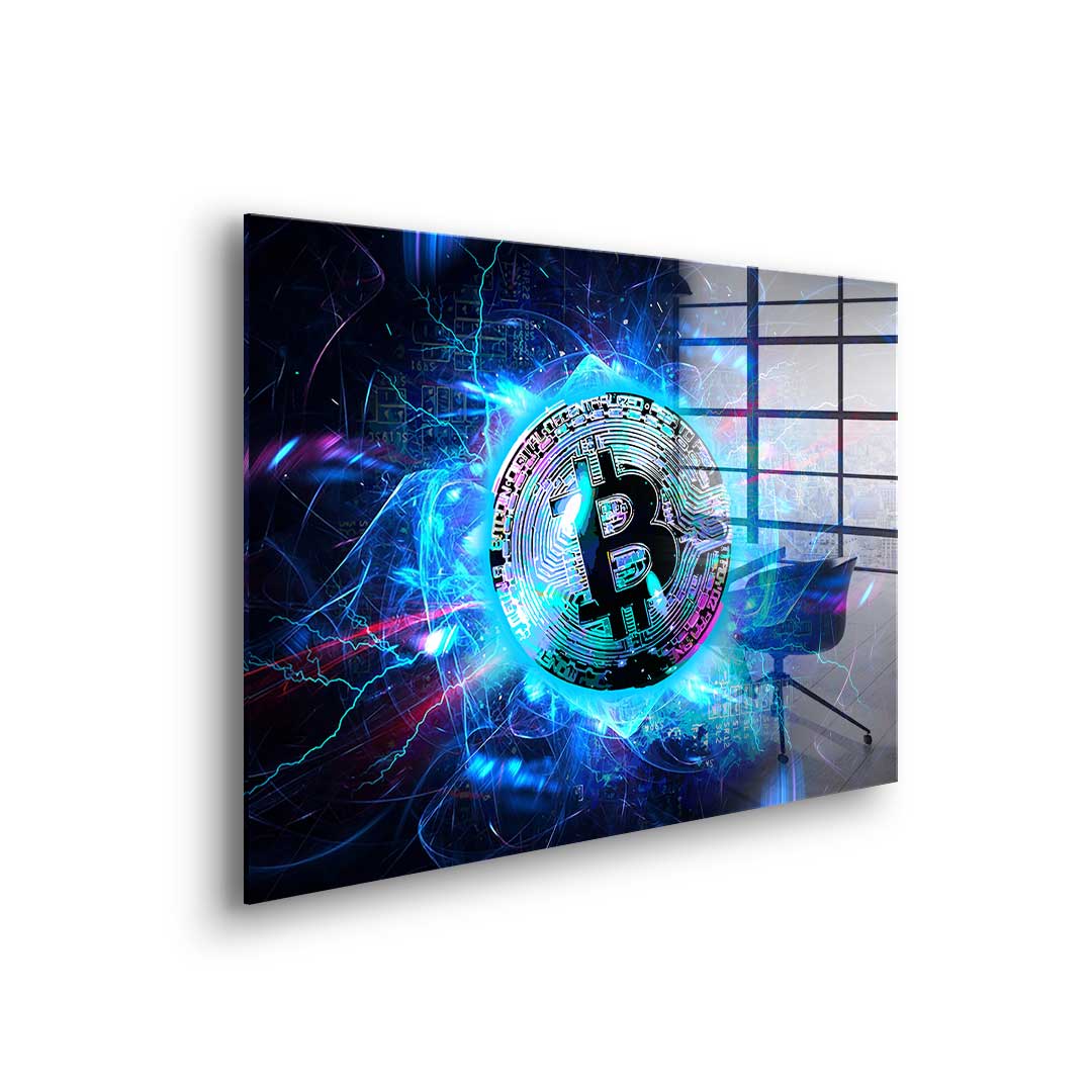 Electro Bitcoin - Acrylic glass