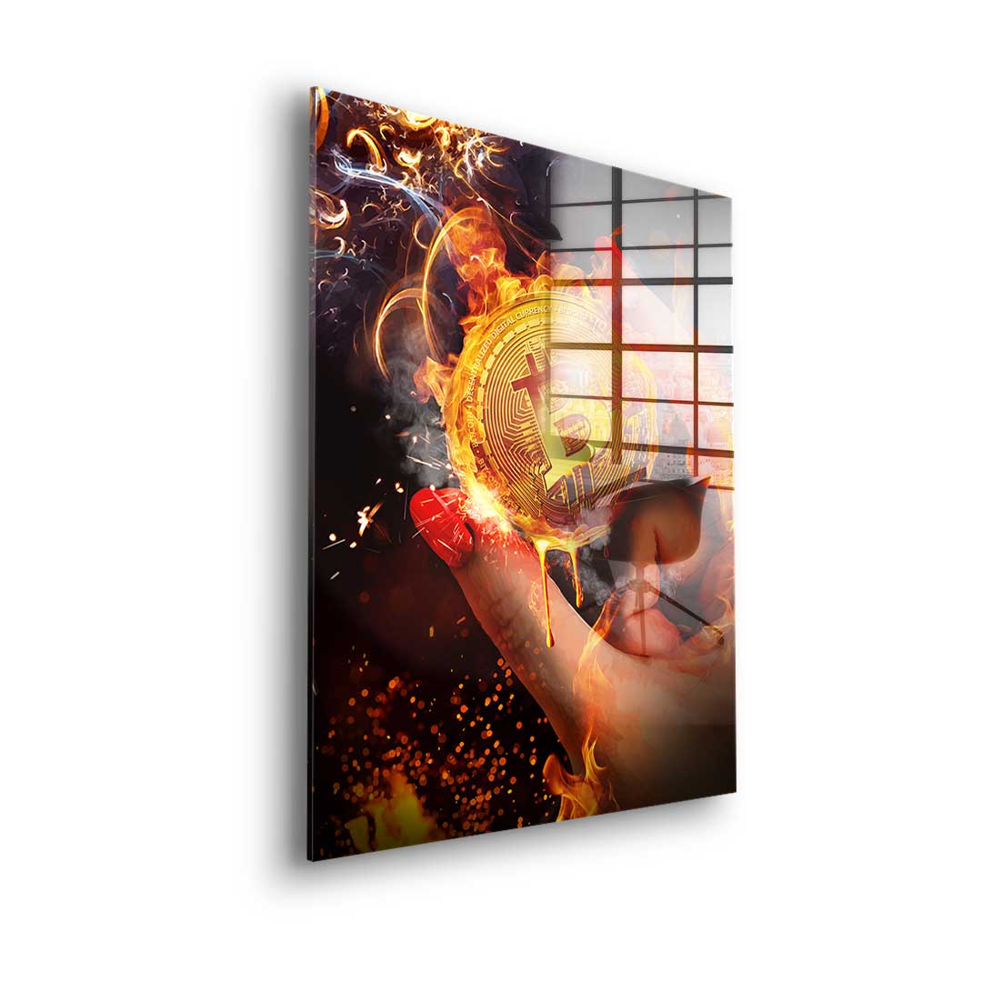 Bitcoin Gold Rush - Acrylic Glass