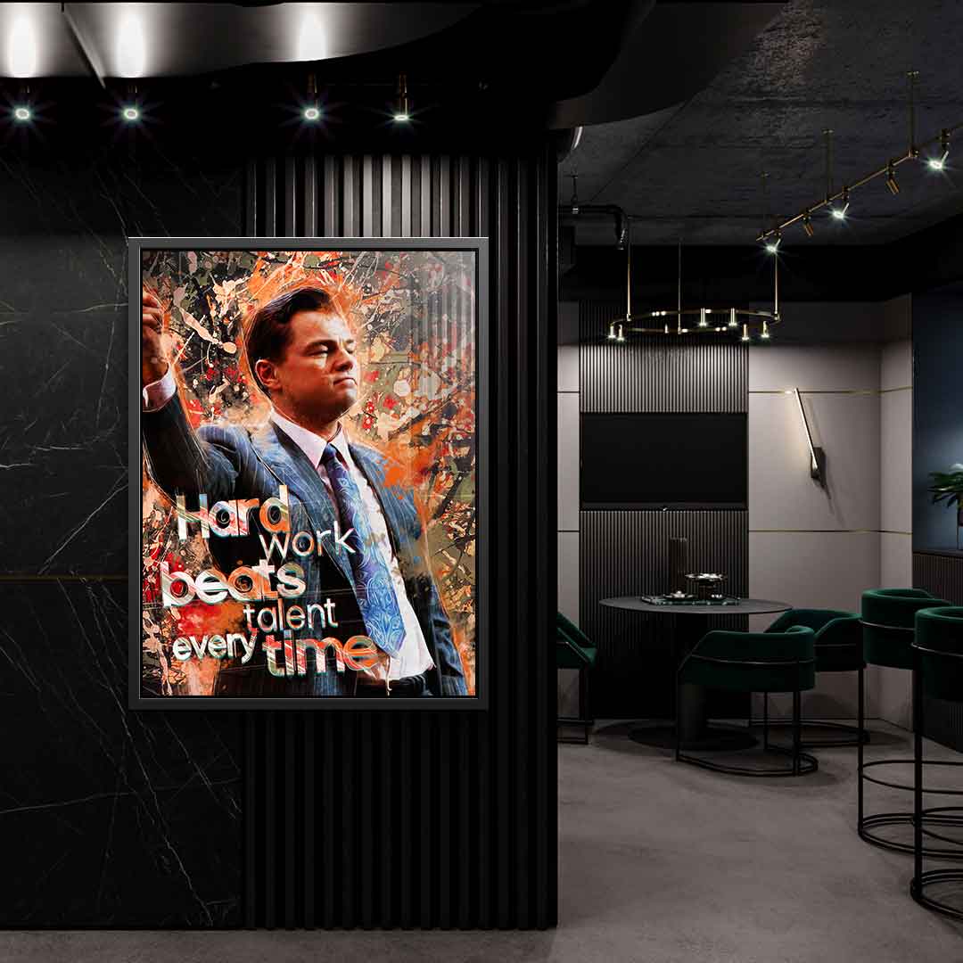 HARD WORK BEATS TALENT - Acrylglas