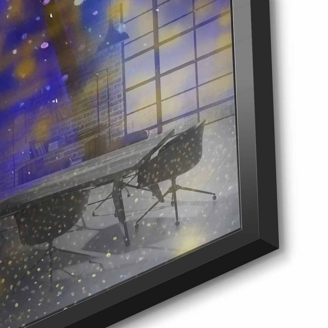 In White we dream Gold - Acrylglas