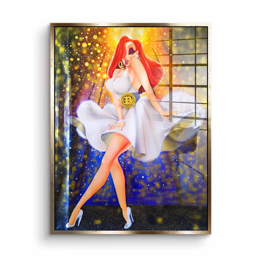 In White we dream Gold - Acrylglas