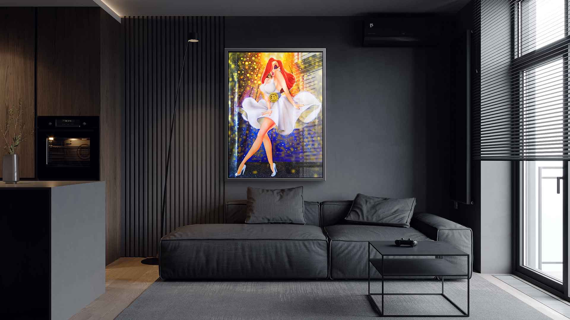 In White we dream Gold - Acrylglas