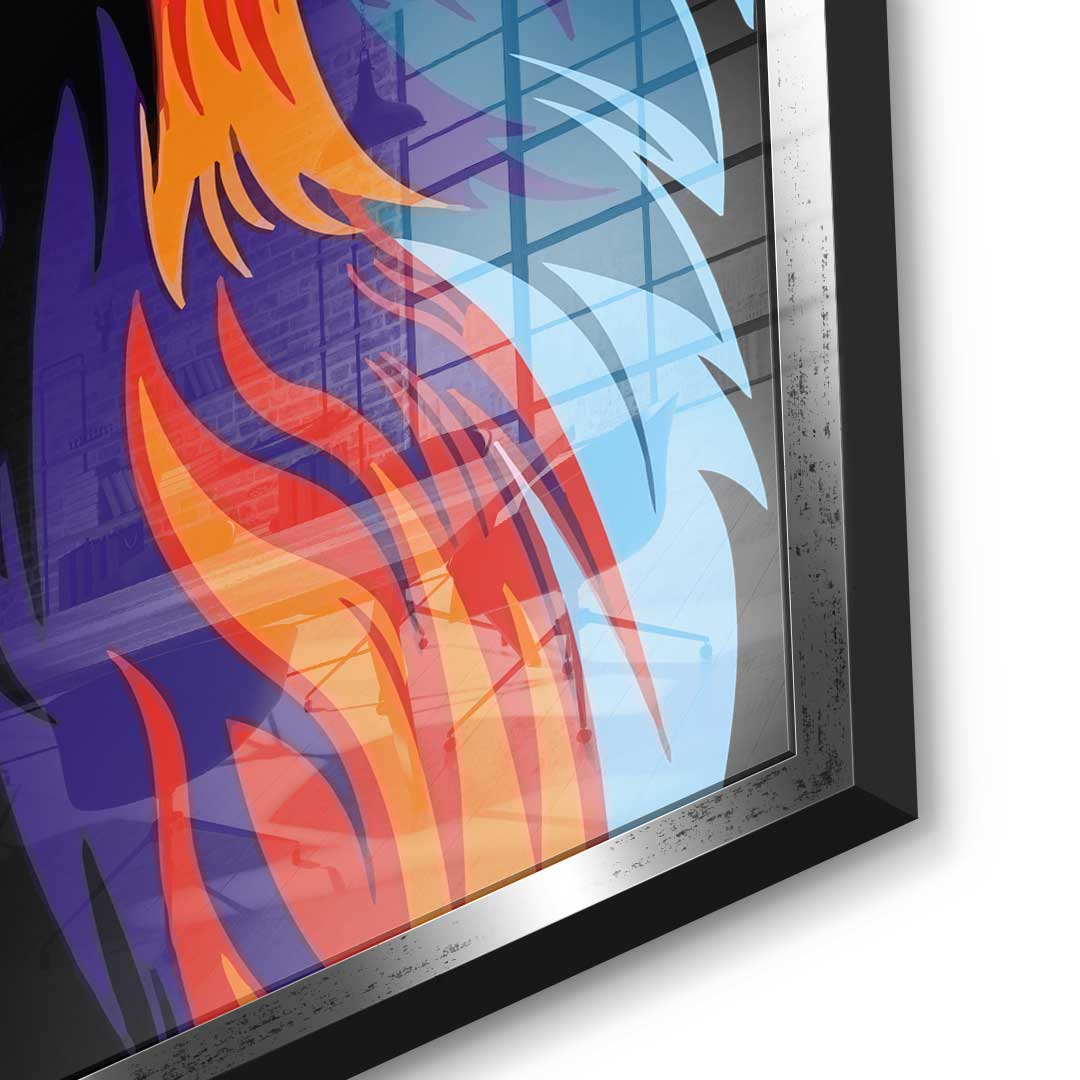 Neon Lion - Acrylglas