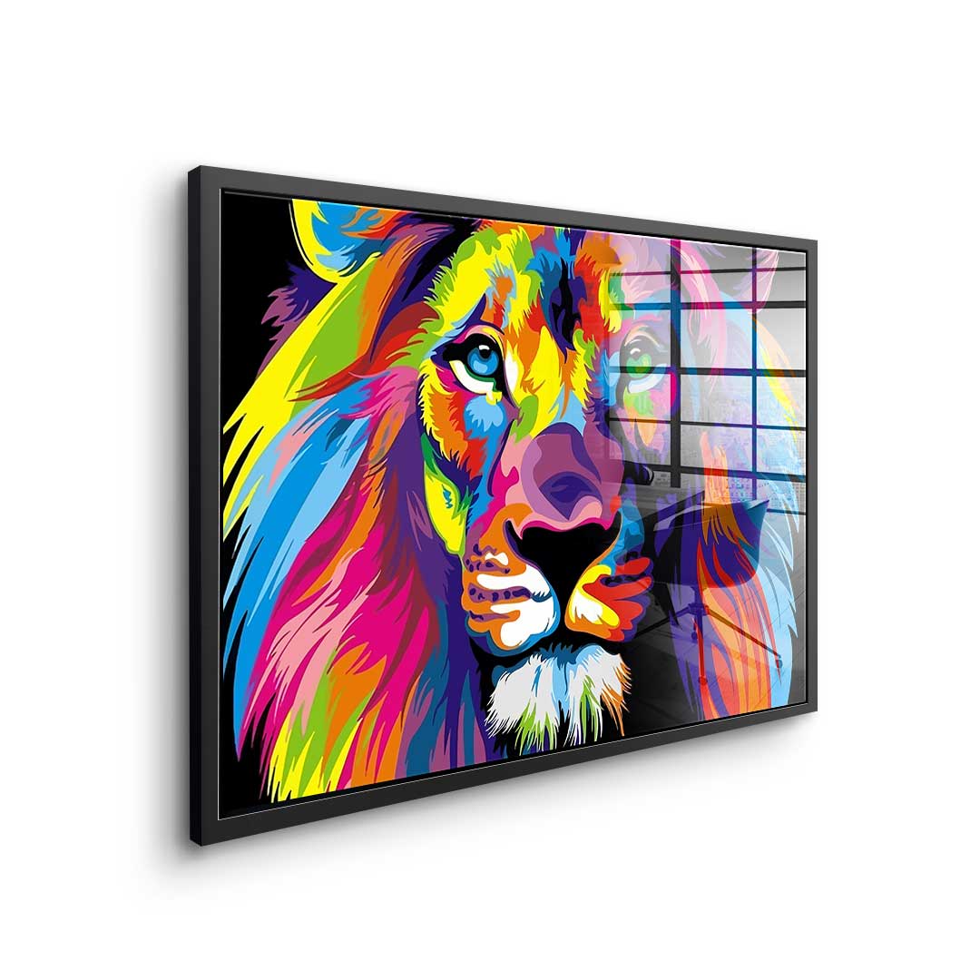 Neon Lion - Acrylglas