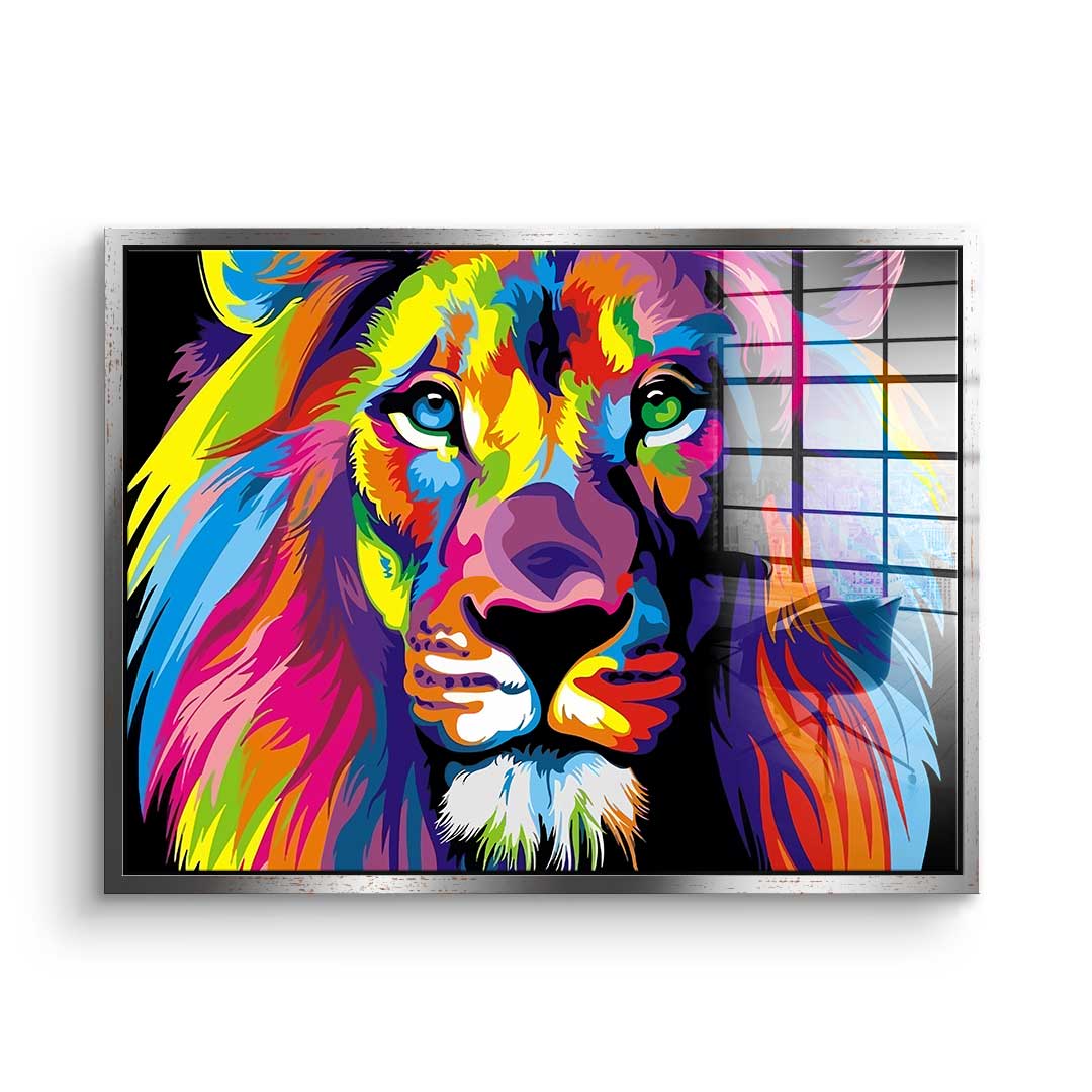 Neon Lion - Acrylglas
