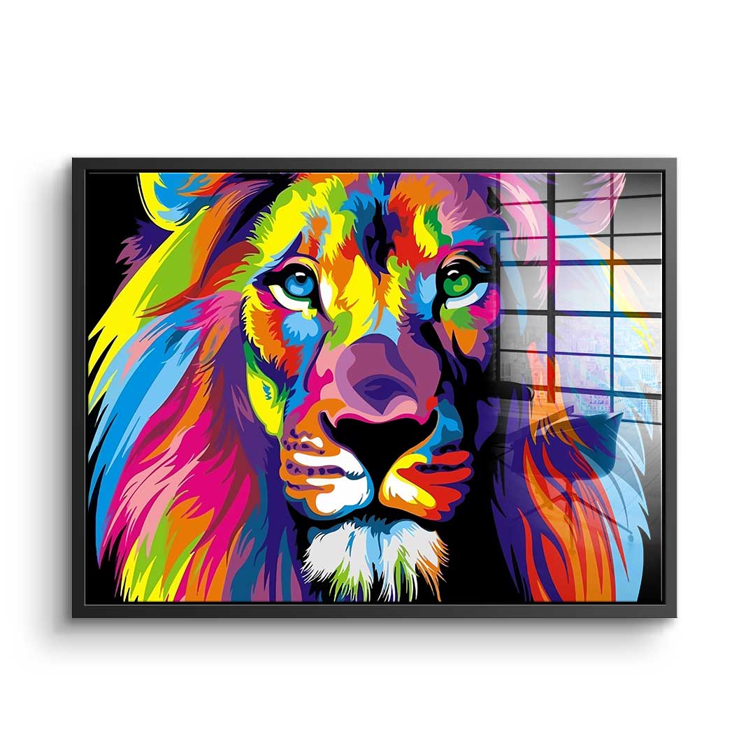 Neon Lion - Acrylglas