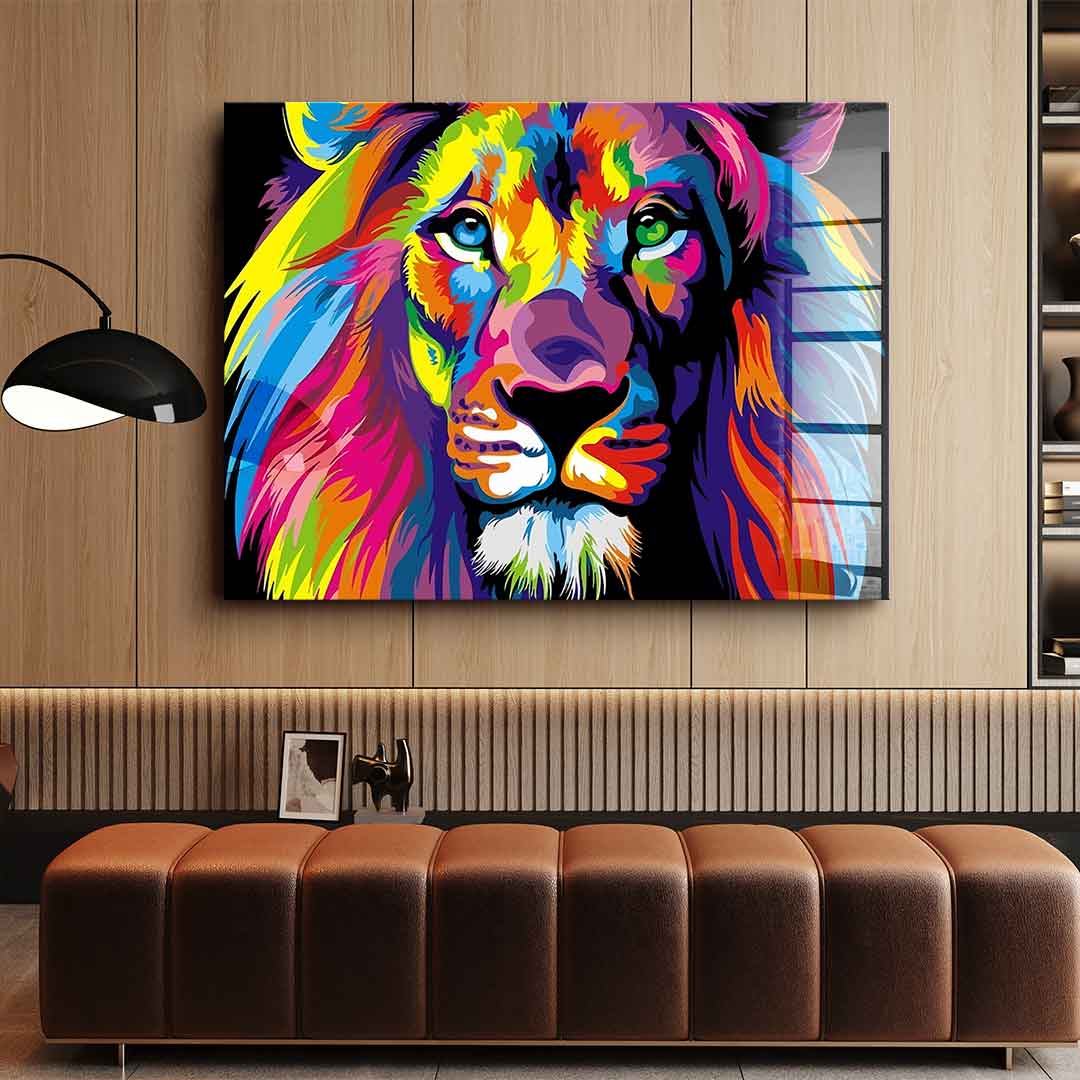 Neon Lion - Acrylglas