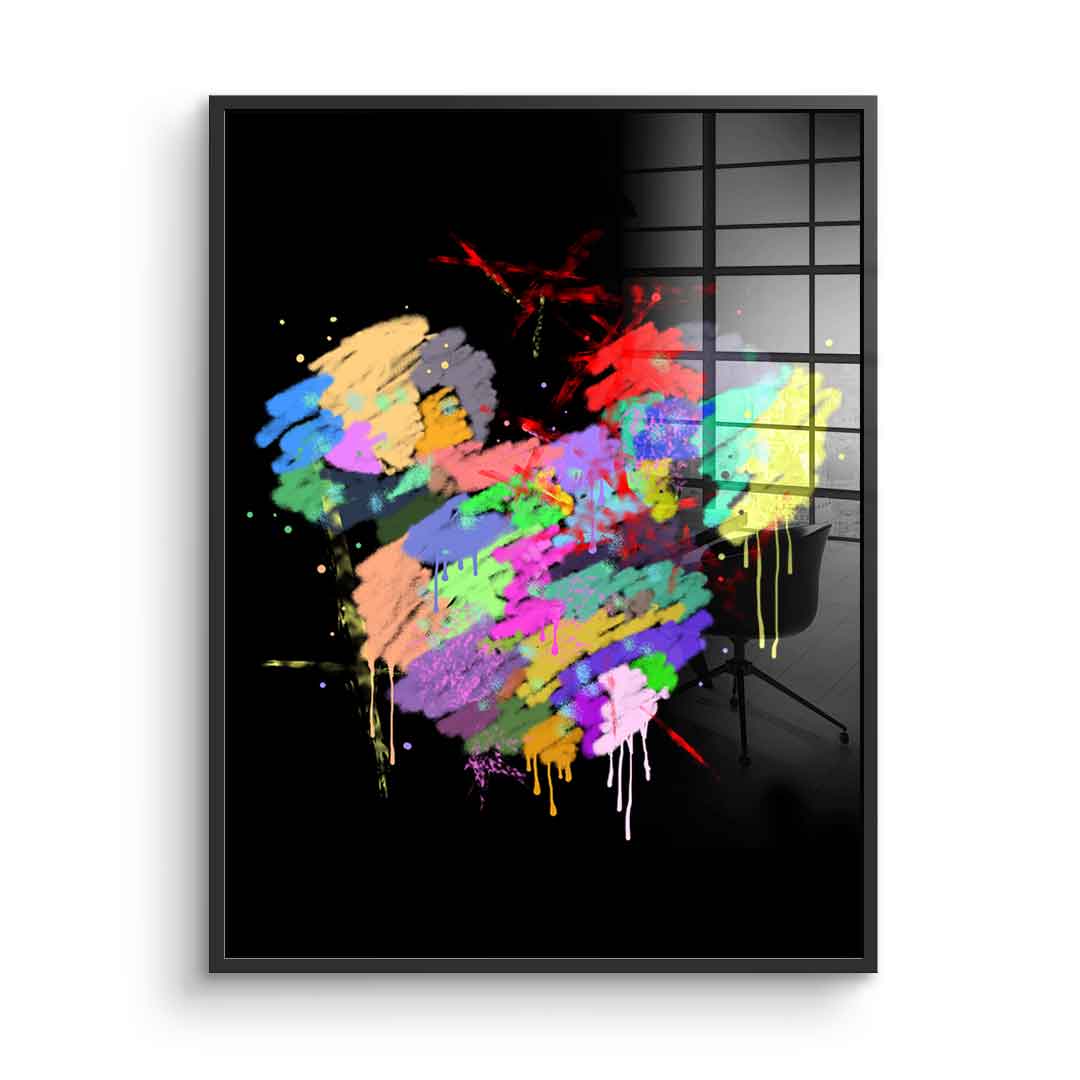 Mickey Head Spray - Acrylglas