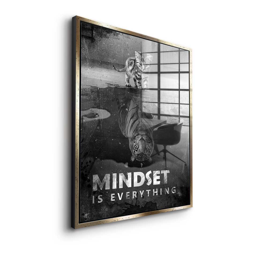 Mindset is everything #Tiger - Acrylglas